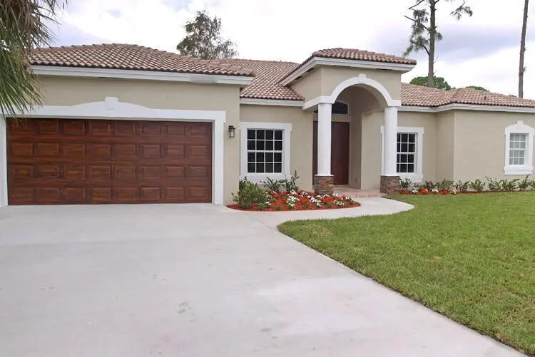 Completed tile roof installation on a residential property